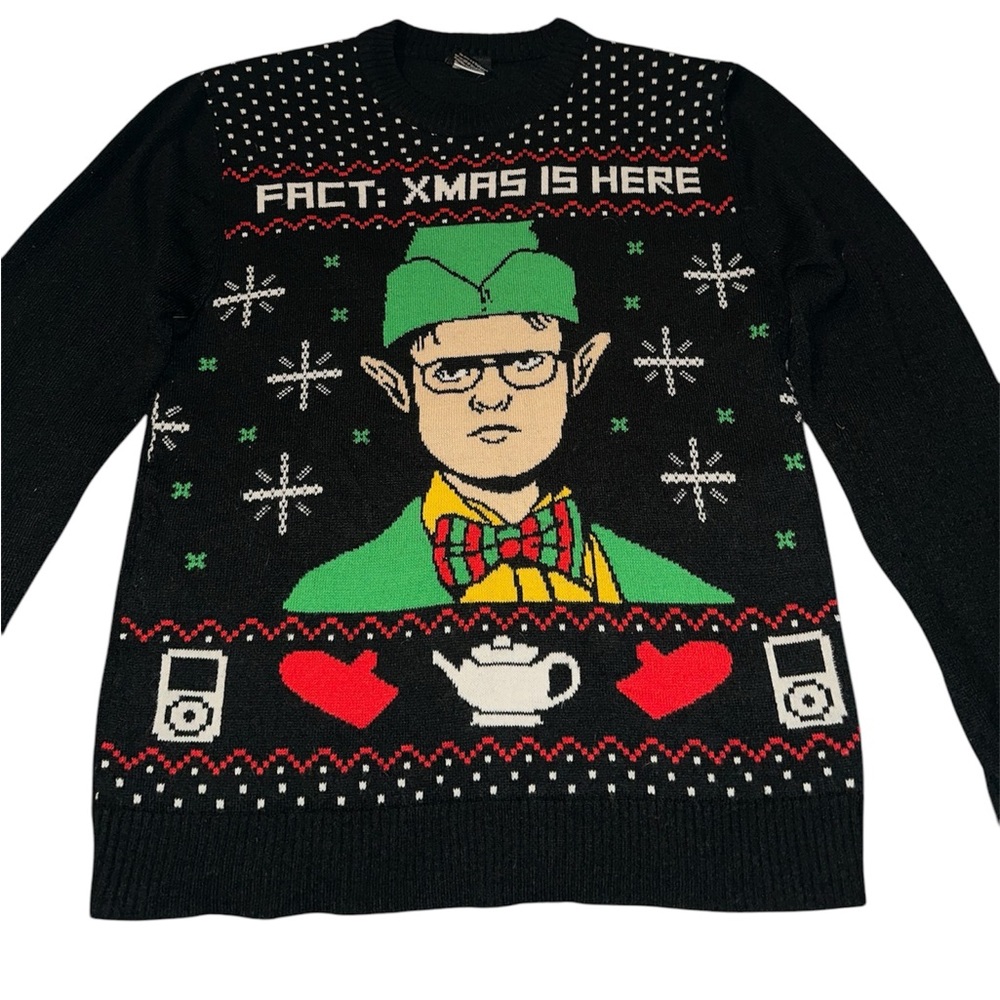 The Office Dwight Shrute Christmas Holiday Sweater Size Small